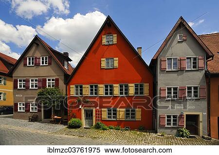 "Residential and commercial buildings, ca. 1600, Dinkelsbuhl, Middle Franconia, Bavaria, Germany, Europe" View Large Photo Image Stock Photography - "Residential and commercial buildings, ca. 1600, Dinkelsbuhl, Middle Franconia, Bavaria, Germany, Europe". Fotosearch