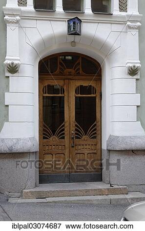 "Residential building, Art Nouveau, entrance, Helsinki, Uusimaa, Finland, Europe" View Large Photo Image Stock Photo - "Residential building, Art Nouveau, entrance, Helsinki, Uusimaa, Finland, Europe". Fotosearch