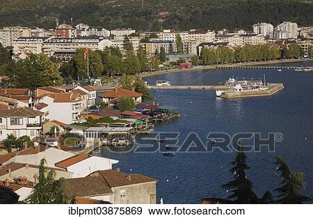 "Residential buildings and Lake Ohrid, Ohrid, Macedonia, Europe" View Large Photo Image Stock Photo - "Residential buildings and Lake Ohrid, Ohrid, Macedonia, Europe". Fotosearch