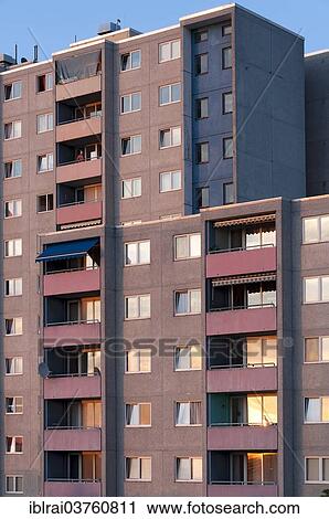 "Residential high-rise building, block of flats, Fulda, Hesse, Germany, Europe" View Large Photo Image Stock Image - "Residential high-rise building, block of flats, Fulda, Hesse, Germany, Europe". Fotosearch