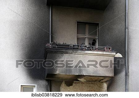 "Residential house after fire at New Year's Eve, Berlin, Germany, Europe" View Large Photo Image Stock Photo - "Residential house after fire at New Year's Eve, Berlin, Germany, Europe". Fotosearch