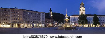 "Residenzplatz with Residenzbrunnen fountain, Neue Residenz and St. Michael's Church, Salzburg, Salzburg State, Austria, Europe" View Large Photo Image Stock Image - "Residenzplatz with Residenzbrunnen fountain, Neue Residenz and St. Michael's Church, Salzburg, Salzburg State, Austria, Europe". Fotosearch