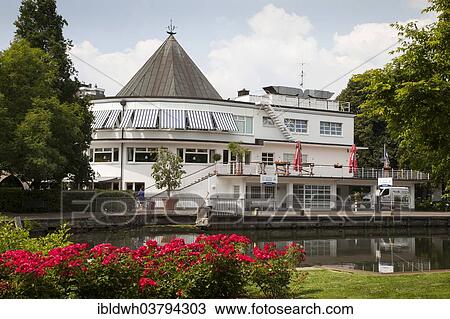 "Restaurant at the Wasserbahnhof water station, Mulheim an der Ruhr, Ruhr region, North Rhine-Westphalia, Germany, Europe" View Large Photo Image Stock Image - "Restaurant at the Wasserbahnhof water station, Mulheim an der Ruhr, Ruhr region, North Rhine-Westphalia, Germany, Europe". Fotosearch