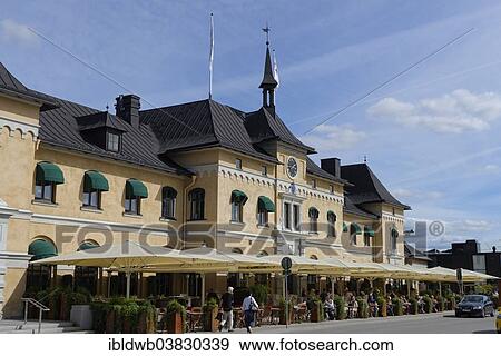 Stock Photo - "Restaurant at Uppsala station, Uppsala County, Sweden, Europe". Fotosearch