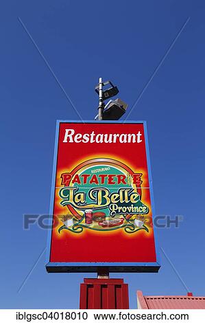 "Restaurant, La Belle Province, Beauharnois, Quebec Province, Canada, North America" View Large Photo Image Stock Image - "Restaurant, La Belle Province, Beauharnois, Quebec Province, Canada, North America". Fotosearch