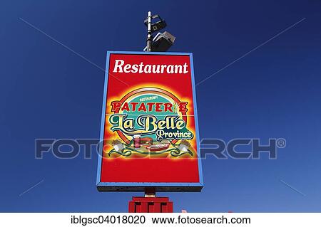 "Restaurant, La Belle Province, Beauharnois, Quebec Province, Canada, North America" View Large Photo Image Stock Image - "Restaurant, La Belle Province, Beauharnois, Quebec Province, Canada, North America". Fotosearch