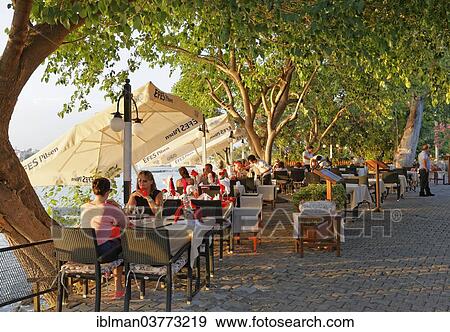 "Restaurant on the promenade, Side, Antalya Province, Turkey, Asia" View Large Photo Image Stock Photo - "Restaurant on the promenade, Side, Antalya Province, Turkey, Asia". Fotosearch