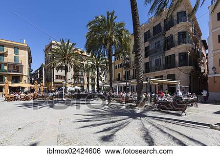 Restaurants in Placa de la Llotja, old town, Ciutat Antiga, Palma de Mallorca, Majorca, Balearic Islands, Spain, Europe View Large Photo Image Stock Photograph - Restaurants in Placa de la Llotja, old town, Ciutat Antiga, Palma de Mallorca, Majorca, Balearic Islands, Spain, Europe. Fotosearch