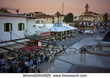 "Restaurants in the harbour area, Kusadasi, Aydin Province, Turkey, Asia" View Large Photo Image Stock Image - "Restaurants in the harbour area, Kusadasi, Aydin Province, Turkey, Asia". Fotosearch