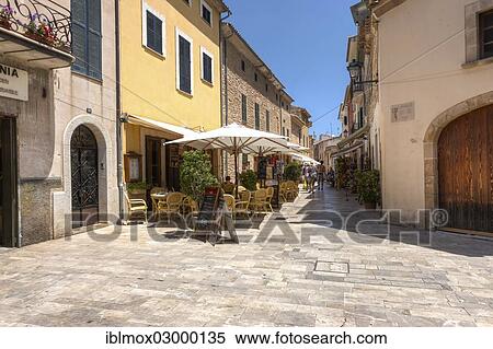 "Restaurants in the historic district of Alcudia, Alcudia, Alcudia, Majorca, Balearic Islands, Spain, Europe" View Large Photo Image Stock Photography - "Restaurants in the historic district of Alcudia, Alcudia, Alcudia, Majorca, Balearic Islands, Spain, Europe". Fotosearch