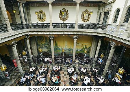 "Restaurants in the Sanborns department store in historic palace Casa de los Azulejos, historic centre, Mexico City, Federal District, Mexico, North America" View Large Photo Image Picture - "Restaurants in the Sanborns department store in historic palace Casa de los Azulejos, historic centre, Mexico City, Federal District, Mexico, North America". Fotosearch