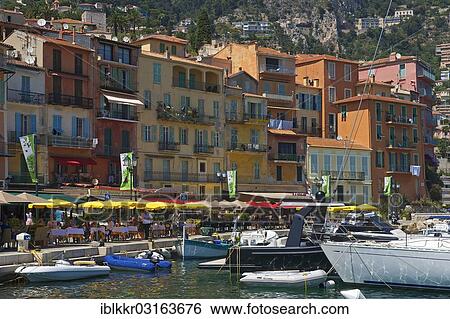 "Restaurants on the waterfront of Villefranche-sur-Mer, Villefranche-sur-Mer, French Riviera, Alpes-Maritimes, Provence-Alpes-Cote d? ÇÖAzur, France, Europe" View Large Photo Image Stock Photograph - "Restaurants on the waterfront of Villefranche-sur-Mer, Villefranche-sur-Mer, French Riviera, Alpes-Maritimes, Provence-Alpes-Cote d? ÇÖAzur, France, Europe". Fotosearch