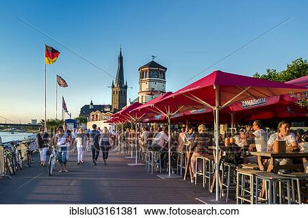 "Restaurants, Rhine promenade, old town, Dusseldorf, Rhineland, North Rhine-Westphalia, Germany, Europe" View Large Photo Image Stock Image - "Restaurants, Rhine promenade, old town, Dusseldorf, Rhineland, North Rhine-Westphalia, Germany, Europe". Fotosearch