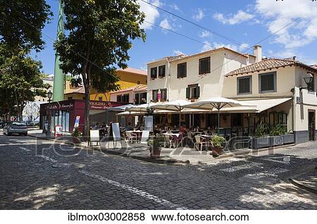 "Restaurants, Rua da Carlos I. street in the historic district, Santa Luzia, Funchal, Madeira, Portugal, Europe" View Large Photo Image Stock Photo - "Restaurants, Rua da Carlos I. street in the historic district, Santa Luzia, Funchal, Madeira, Portugal, Europe". Fotosearch