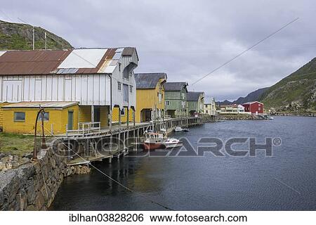 "Restored fishing village of Nyksund, Langoya, Vesteralen, Norway, Europe" View Large Photo Image Stock Photograph - "Restored fishing village of Nyksund, Langoya, Vesteralen, Norway, Europe". Fotosearch