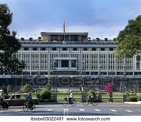 Stock Image - "Reunification Palace, Saigon, Ho-Chi-Minh-Stadt, Sudvietnam, Vietnam, Asia". Fotosearch