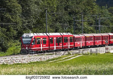"Rhaetian Railway, Bernina Express, near Brusio, Canton of Graubunden, Switzerland, Europe" View Large Photo Image Stock Image - "Rhaetian Railway, Bernina Express, near Brusio, Canton of Graubunden, Switzerland, Europe". Fotosearch