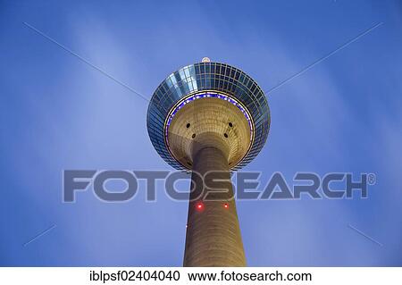 "Rheinturm tower, television tower at night, Duesseldorf, North Rhine-Westphalia, Germany, Europe" View Large Photo Image Stock Image - "Rheinturm tower, television tower at night, Duesseldorf, North Rhine-Westphalia, Germany, Europe". Fotosearch