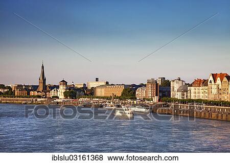 "Rhine and the old town, Dusseldorf, Rhineland, North Rhine-Westphalia, Germany, Europe" View Large Photo Image Stock Photo - "Rhine and the old town, Dusseldorf, Rhineland, North Rhine-Westphalia, Germany, Europe". Fotosearch