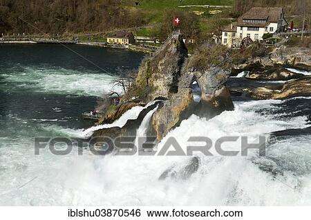 "Rhine Falls, Canton of Schaffhausen, Switzerland, Europe" View Large Photo Image Stock Photograph - "Rhine Falls, Canton of Schaffhausen, Switzerland, Europe". Fotosearch