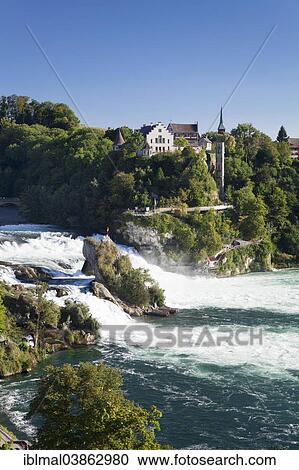 "Rhine Falls with Laufen Castle, at Schaffhausen, Canton of Schaffhausen, Switzerland, Europe" View Large Photo Image Stock Image - "Rhine Falls with Laufen Castle, at Schaffhausen, Canton of Schaffhausen, Switzerland, Europe". Fotosearch
