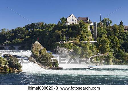 "Rhine Falls with Laufen Castle, at Schaffhausen, Canton of Schaffhausen, Switzerland, Europe" View Large Photo Image Stock Photo - "Rhine Falls with Laufen Castle, at Schaffhausen, Canton of Schaffhausen, Switzerland, Europe". Fotosearch