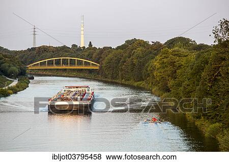 "Rhine-Herne Canal in Oberhausen, North Rhine-Westphalia, Germany, Europe" View Large Photo Image Stock Photo - "Rhine-Herne Canal in Oberhausen, North Rhine-Westphalia, Germany, Europe". Fotosearch