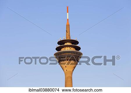Picture - "Rhine Tower, Dusseldorf, North Rhine-Westphalia, Germany, Europe". Fotosearch