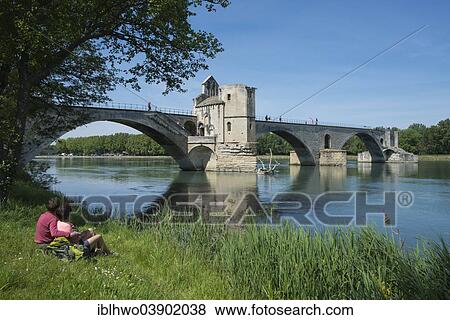 "Rhone with the Pont Saint-Benezet bridge, also known as Pont d'Avignon, Avignon, Provence-Alpes-Cote d'Azur, France, Europe" View Large Photo Image Stock Photo - "Rhone with the Pont Saint-Benezet bridge, also known as Pont d'Avignon, Avignon, Provence-Alpes-Cote d'Azur, France, Europe". Fotosearch