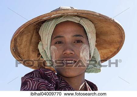 "Rice farmwoman, portrait, near Kalaw, Myanmar, Asia" View Large Photo Image Stock Image - "Rice farmwoman, portrait, near Kalaw, Myanmar, Asia". Fotosearch