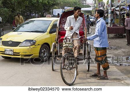 "Rickshaw driver and a customer negotiating a price, Dhaka, Bangladesh, South Asia, Asia" View Large Photo Image Stock Image - "Rickshaw driver and a customer negotiating a price, Dhaka, Bangladesh, South Asia, Asia". Fotosearch