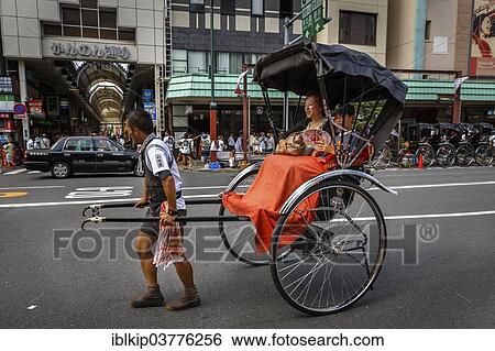 "Rickshaw with a passenger, Asakusa district, TaitÅ, Tokyo, Japan, Asia" View Large Photo Image Stock Photograph - "Rickshaw with a passenger, Asakusa district, TaitÅ, Tokyo, Japan, Asia". Fotosearch