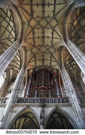 "Rieger organ, completed in 1997, and vaulted ceiling of the late-gothic three-naved hall church, St. George's Minster, 1499, Dinkelsbuhl, Middle Franconia, Bavaria, Germany, Europe" View Large Photo Image Stock Image - "Rieger organ, completed in 1997, and vaulted ceiling of the late-gothic three-naved hall church, St. George's Minster, 1499, Dinkelsbuhl, Middle Franconia, Bavaria, Germany, Europe". Fotosearch