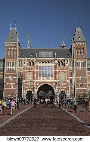 "Rijksmuseum museum on Museumplein square, Amsterdam, North Holland province, Netherlands" View Large Photo Image Stock Photo - "Rijksmuseum museum on Museumplein square, Amsterdam, North Holland province, Netherlands". Fotosearch