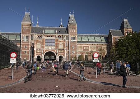 "Rijksmuseum museum on Museumplein square, Amsterdam, North Holland province, Netherlands" View Large Photo Image Stock Photograph - "Rijksmuseum museum on Museumplein square, Amsterdam, North Holland province, Netherlands". Fotosearch