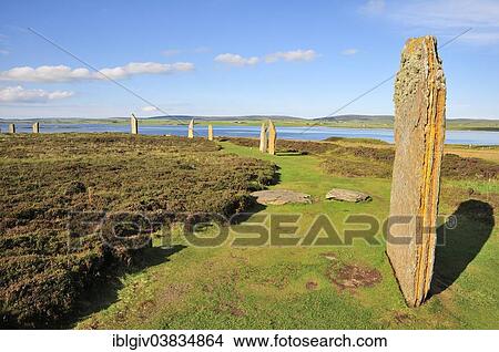 "Ring of Brodgar, neolithic henge and stone circle, Mainland, Orkney, Scotland, United Kingdom, Europe" View Large Photo Image Picture - "Ring of Brodgar, neolithic henge and stone circle, Mainland, Orkney, Scotland, United Kingdom, Europe". Fotosearch