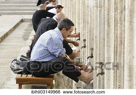 "Ritual feet washing, ablution, Suleymaniye Mosque, Istanbul, European side, Istanbul Province, Turkey, European side, Europe" View Large Photo Image Stock Photograph - "Ritual feet washing, ablution, Suleymaniye Mosque, Istanbul, European side, Istanbul Province, Turkey, European side, Europe". Fotosearch