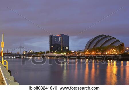 "River Clyde with the Clyde Auditorium and the Crown Plaza Hotel, Glasgow, Scotland, United Kingdom, Europe" View Large Photo Image Stock Image - "River Clyde with the Clyde Auditorium and the Crown Plaza Hotel, Glasgow, Scotland, United Kingdom, Europe". Fotosearch