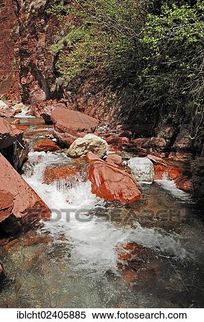 Stock Photography - "River in the Gorges du Cians gorge, Alpes-Maritimes, Provence-Alpes-Cote d'Azur, Southern France, France, Europe". Fotosearch