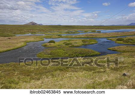 "River Laxa, Myvatn, Iceland, Europe" View Large Photo Image Stock Photography - "River Laxa, Myvatn, Iceland, Europe". Fotosearch