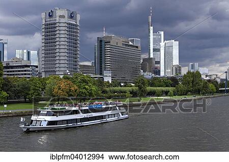 "River Main and skyscrapers, Financial District, Frankfurt am Main, Hesse, Germany, Europe" View Large Photo Image Picture - "River Main and skyscrapers, Financial District, Frankfurt am Main, Hesse, Germany, Europe". Fotosearch