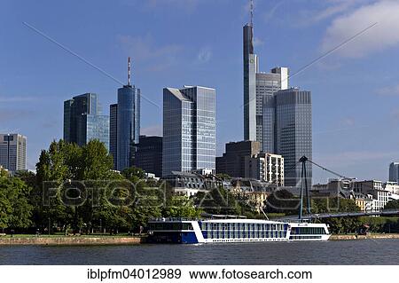 "River Main and skyscrapers, Financial District, Frankfurt am Main, Hesse, Germany, Europe" View Large Photo Image Stock Photo - "River Main and skyscrapers, Financial District, Frankfurt am Main, Hesse, Germany, Europe". Fotosearch