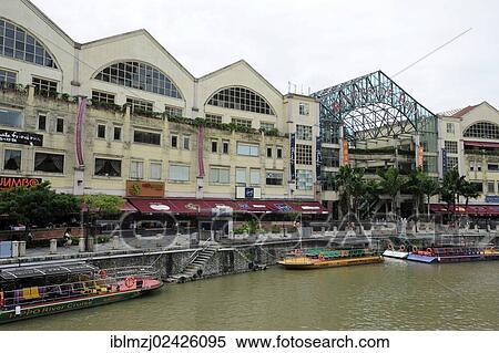 "Riverside Point, wharf with restaurants, Singapore River, Central Area, Central Business District, Singapore, Asia" View Large Photo Image Stock Photography - "Riverside Point, wharf with restaurants, Singapore River, Central Area, Central Business District, Singapore, Asia". Fotosearch