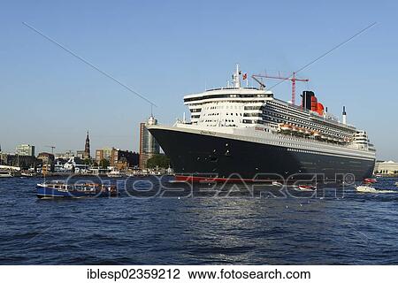 "RMS Queen Mary 2 during Hamburg Cruise Days, Port of Hamburg, Hamburg, Hamburg, Germany, Europe" View Large Photo Image Stock Image - "RMS Queen Mary 2 during Hamburg Cruise Days, Port of Hamburg, Hamburg, Hamburg, Germany, Europe". Fotosearch