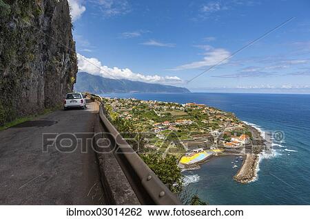 "Road along the cliffs at Ponta Delgada, Vicente, Boaventura, Madeira, Portugal, Europe" View Large Photo Image Stock Image - "Road along the cliffs at Ponta Delgada, Vicente, Boaventura, Madeira, Portugal, Europe". Fotosearch