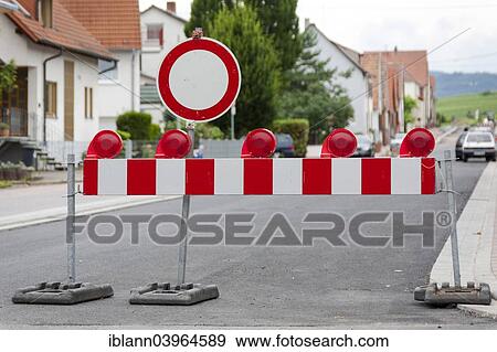 "Road closure, Rhineland-Palatinate, Germany, Europe" View Large Photo Image Stock Photo - "Road closure, Rhineland-Palatinate, Germany, Europe". Fotosearch