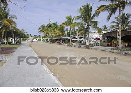 "Road in Puerto Villamil, Isabela Island, Galapagos Islands, UNESCO World Heritage Site, Ecuador, South America" View Large Photo Image Stock Image - "Road in Puerto Villamil, Isabela Island, Galapagos Islands, UNESCO World Heritage Site, Ecuador, South America". Fotosearch