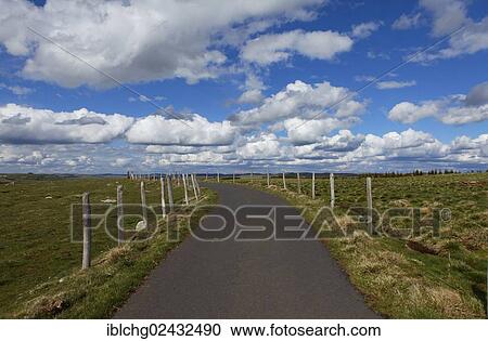"Road near Nasbinals, Aubrac, Lozere, Languedoc-Roussillon, France, Europe" View Large Photo Image Stock Image - "Road near Nasbinals, Aubrac, Lozere, Languedoc-Roussillon, France, Europe". Fotosearch