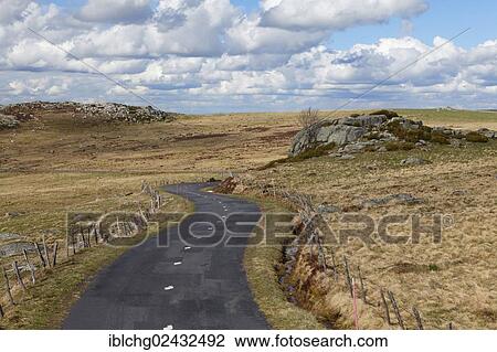 "Road near Nasbinals, Aubrac, Lozere, Languedoc-Roussillon, France, Europe" View Large Photo Image Stock Image - "Road near Nasbinals, Aubrac, Lozere, Languedoc-Roussillon, France, Europe". Fotosearch