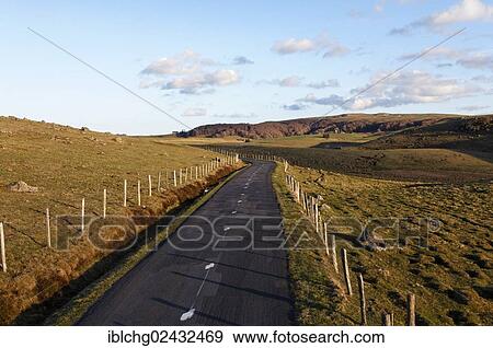 "Road near Nasbinals, Aubrac, Lozere, Languedoc-Roussillon, France, Europe" View Large Photo Image Stock Photo - "Road near Nasbinals, Aubrac, Lozere, Languedoc-Roussillon, France, Europe". Fotosearch